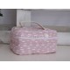 PINK FLOWER WASH BAG WITH HANDLE