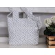 GREEN LINEN WHITE  STARS  BABY CHANGING BAG  