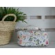 PINK FLOWER WASH BAG WITH HANDLE