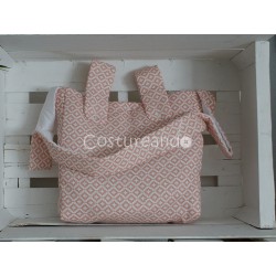 BOLSO PANERA ROSA ZIGZAG  BOLPAN003