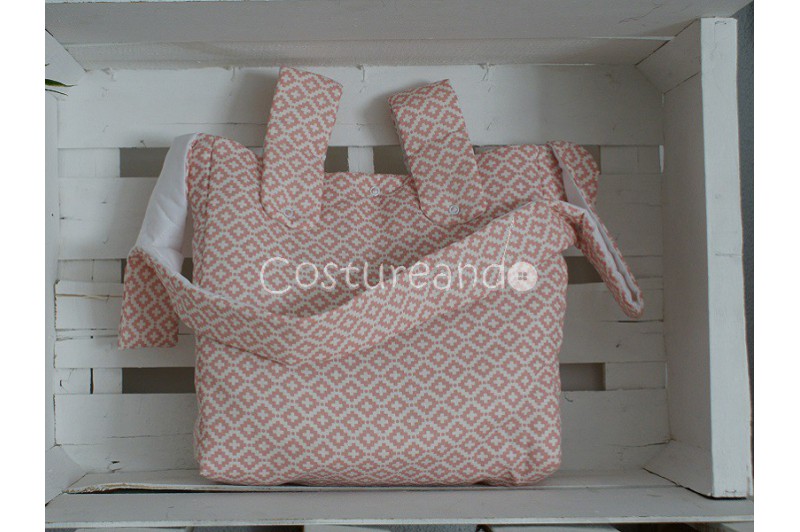 PINK ZIG ZAG BABY CHANGING BAG  BOLPAN003