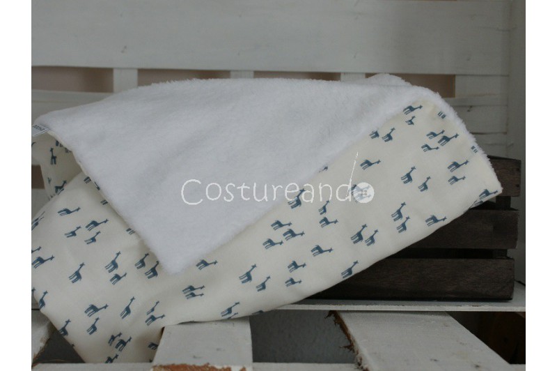 GREY BIRDS REVERSIBLE BLANKET