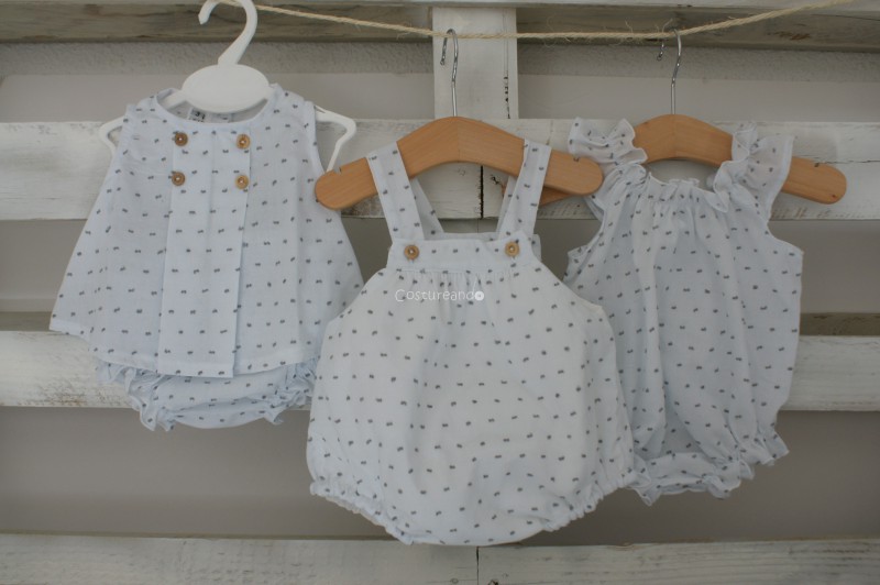 WHITE PLUMETI BABY ROMPER