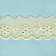 LIGHT CREAM / WHITE  EYELET EMBRODERY  LACE 031