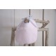 PICOT EDGED PINK PIQUE BIB