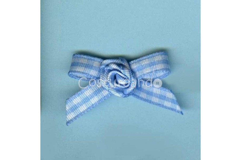 GINGHAM BOW APPLIQUE 007