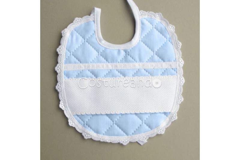 PADDED FABRIC BABY BIB