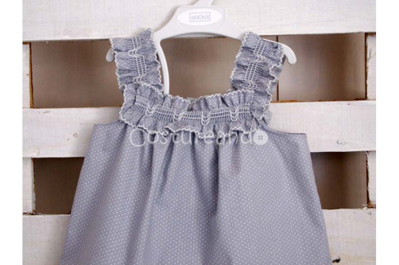 NIGHTDRESS GREY DOTS