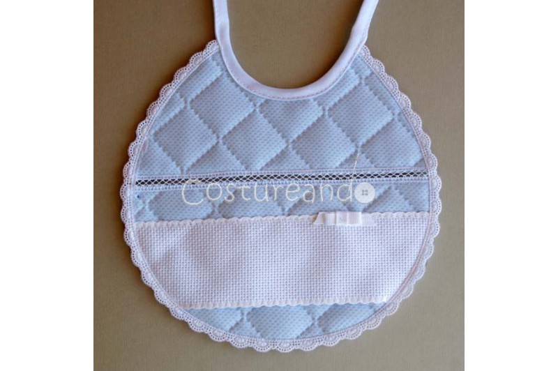 PADDED FABRIC BABY BIB